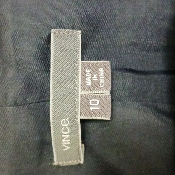 Vince Navy Linen Blend Blazer, Size 10 - Picture 6 of 11